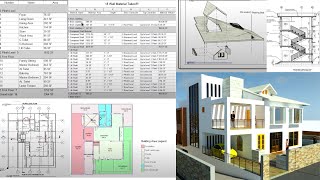 Revit BIM Complete Project (Architecture + Structure) In Detail Scheduling Quantification & Costing