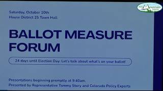 HD 25 Ballot Initiative Town Hall 2026