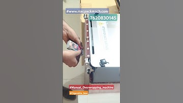 Manual Overwrapping machine with tear tape #cigarette_box #playing_card