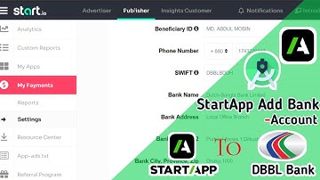 StartApp Ads Payment Setting Setup! Add Bank Account 2021 Full Bangla Tutorial