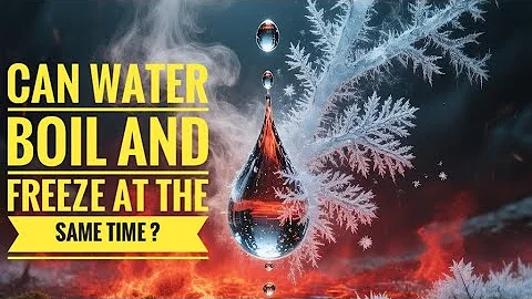 Can Water Boil and Freeze at the Same Time? 💧🔥❄️#educationalvideo #didyouknow #water #facts