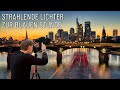 Strahlende Lichter zur Blauen Stunde ● Fotografieren in der Frankfurt