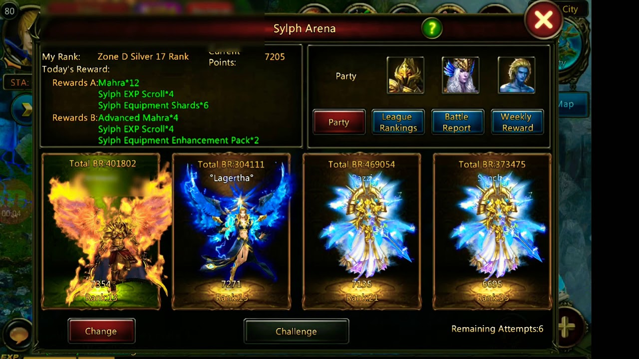 Wartune HOH : sylph arena and the bad luck