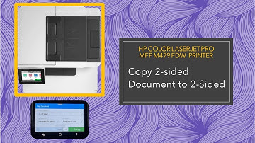 HP Color LaserJet Pro MFP M479fdw Printer : Copy 2 sided document to 2 sided