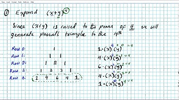 how to expand binomials using pascals triangle algebra 2 common core