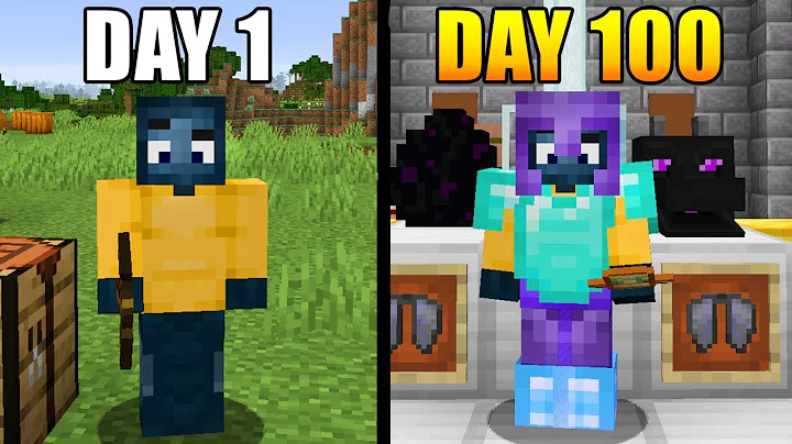 I Survived 100 Days in HARDCORE Minecraft...