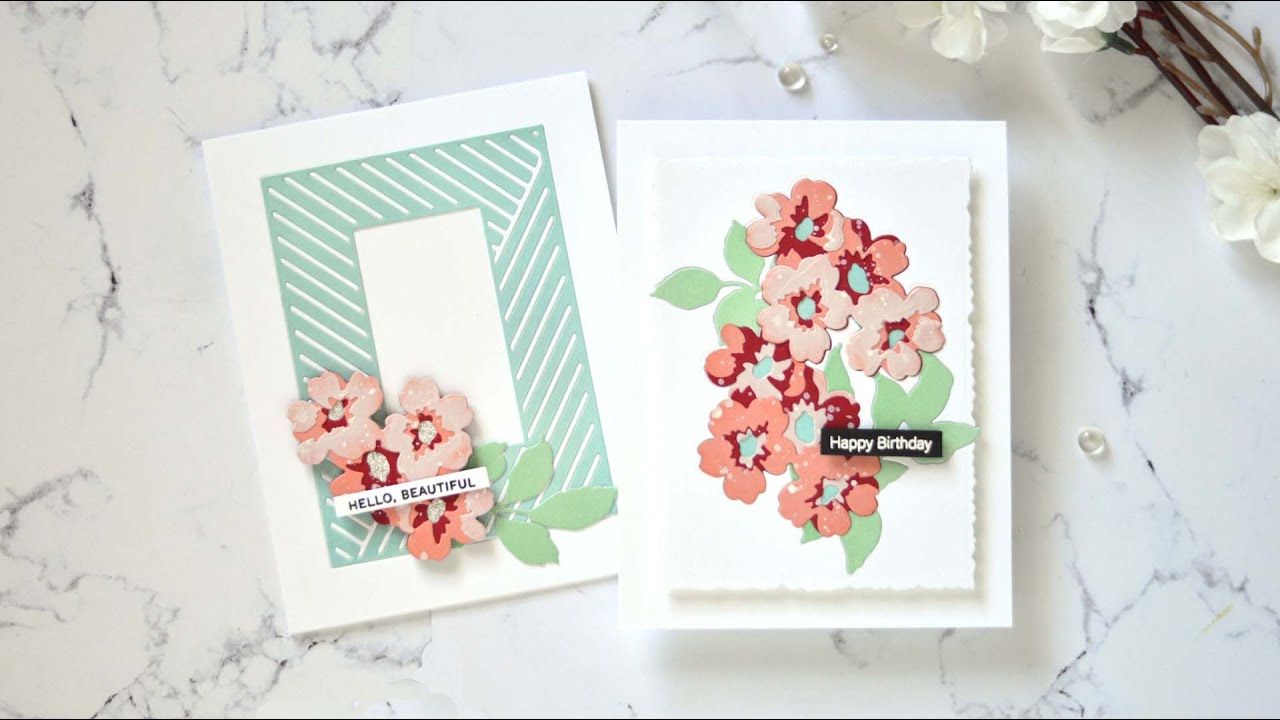 How to Make STUNNING Inlay Cards with Die Cuts! - YouTube