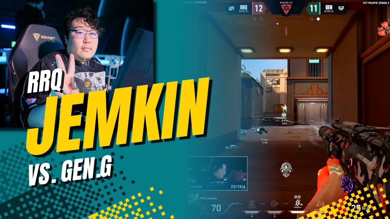 RRQ Jemkin ACE To Win The Map Against Gen.G | VCT Pacific 2025