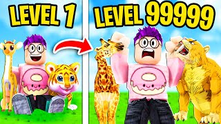 Can We Build A MAX LEVEL ZOO In ROBLOX?! (EVERY RARE ANIMAL UNLOCKED!)