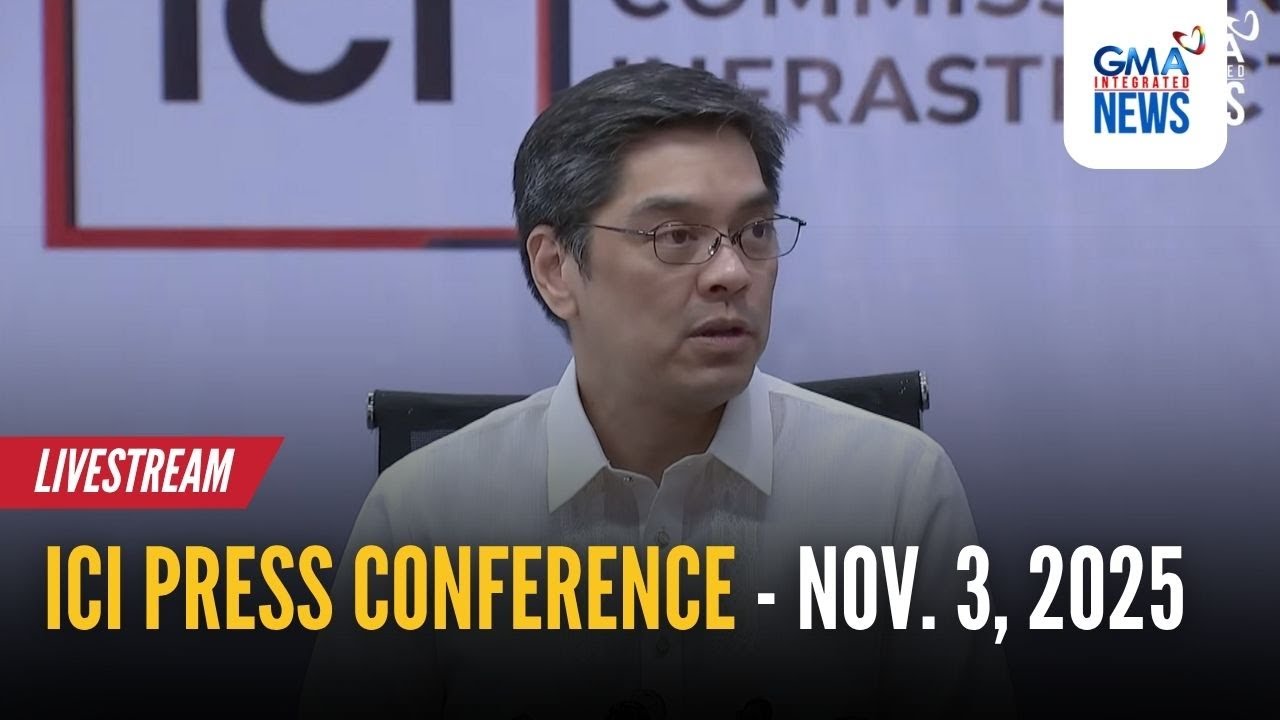 LIVE - ICI press conference - Nov. 3, 2025 - Replay | GMA Integrated News