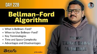 Bellman–Ford Algorithm Explained in Telugu | Use Cases, Complexity, Pros & Cons | srkcodes