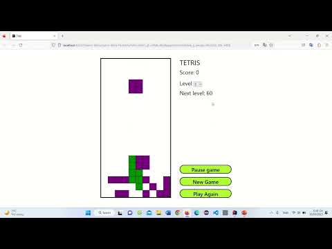 Báo cáo giữa kì- Game Tetris-Front end