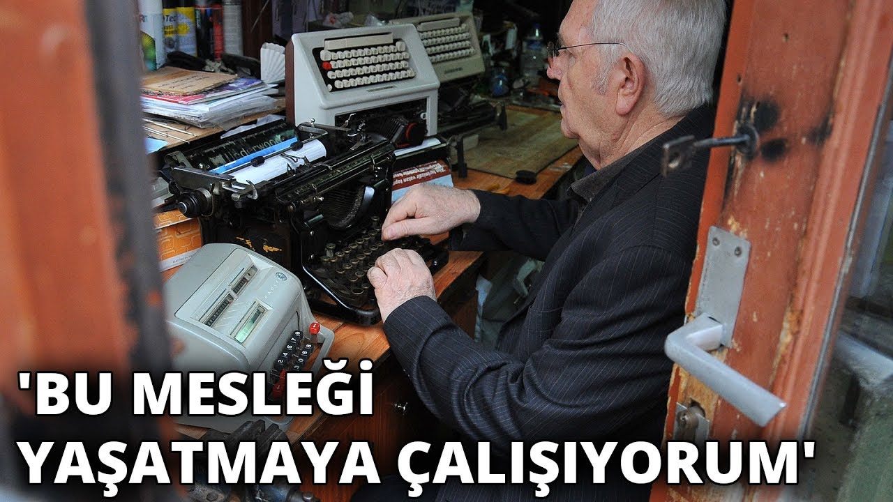 Yarım asırdır, daktilo tamir ediyor