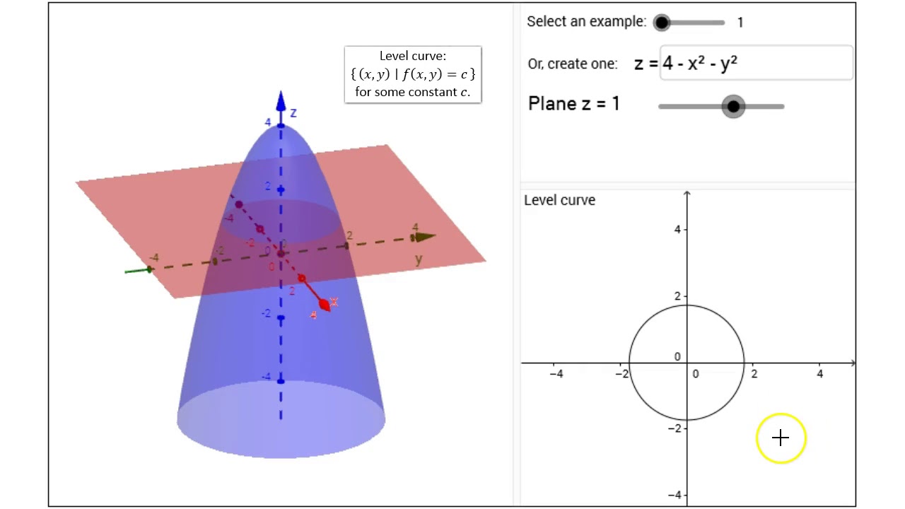Visualizing Surface And Level Curves Youtube