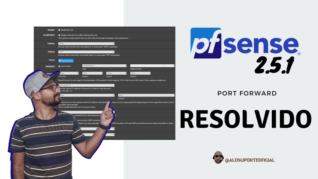 pfSense 2.5.1 - Bug Port Forward (Resolvido) - YouTube