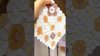 Full Beige, White & Purple Glass Mosaic Tiles | Picket & Square Showcase Guide