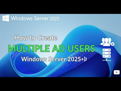 Create multiple Active Directory AD users in bulk using PowerShell script with a CSV file