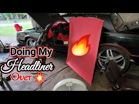 Redoing My Headliner in my Monte Carlo & some other adjustments!