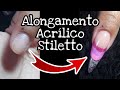 Como fazer unha acrílica no formato stiletto | @espacomara