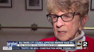 Baltimore City Council approves $15 minimum wage bill