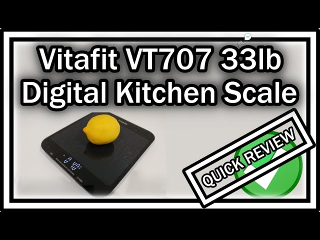 Vitafit 33lbs Kitchen Food Scale Digital Weight Grams and Ounces for Weight  Loss, Weighing Professional Since 2001, Cooking,Baking and Keto, Batteries