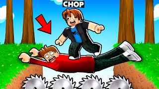 ROBLOX CHOP AND ME TRY TO FINISH TWO PLAYER OBBY