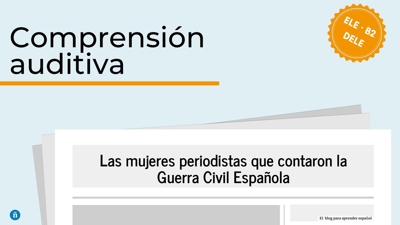 Comprensión auditiva ELE B2 ·Preparación DELE B2 Prueba… — Transcript