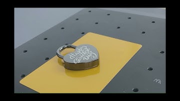 EM-Smart - 20W Fiber Laser Engravingng on metal lock｜fiber laser marking tutorial