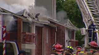 Fast-moving apartment fire displaces families