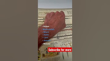 5 Links from Adam to Moses - 2,553 Year Span