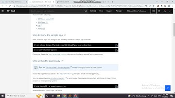Deploy Flask Application in IBM Cloud Foundry