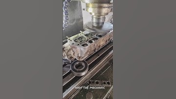 Repairing the surface flatness of the engine cylinder head with a milling machine