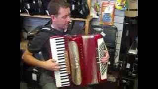 Mark Plays a 2nd Hand Hohner Musette IV Piano Accordion @ Hobgoblin Music Birmingham