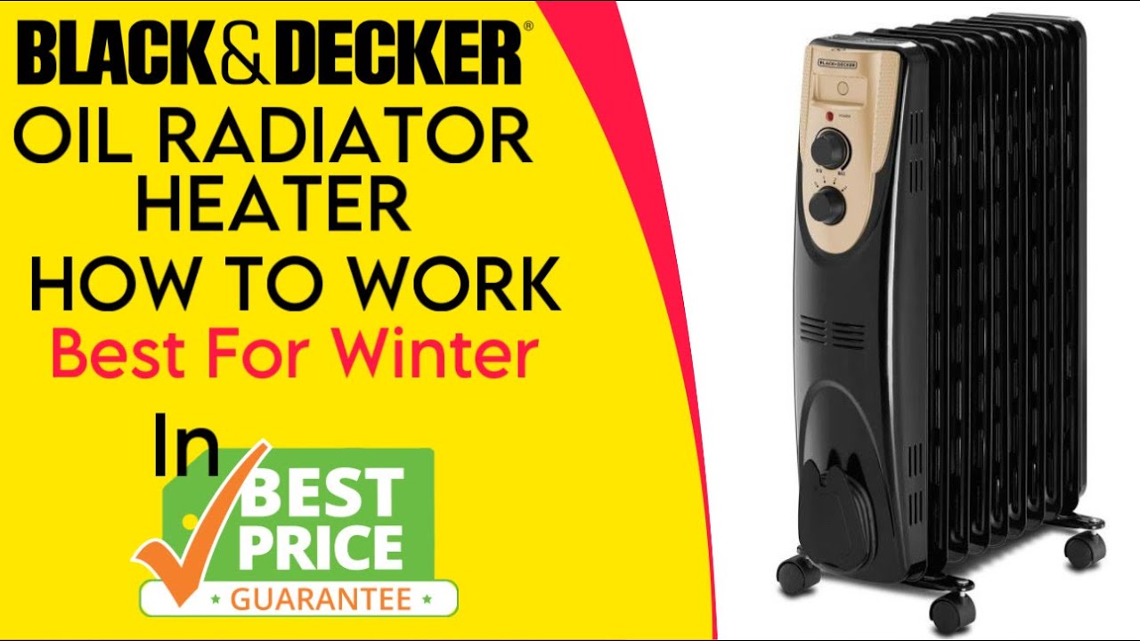 Black & Decker Oil Radiator Heater | OR090D-B5 - YouTube