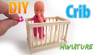 DIY Realistic Miniature Crib | DollHouse