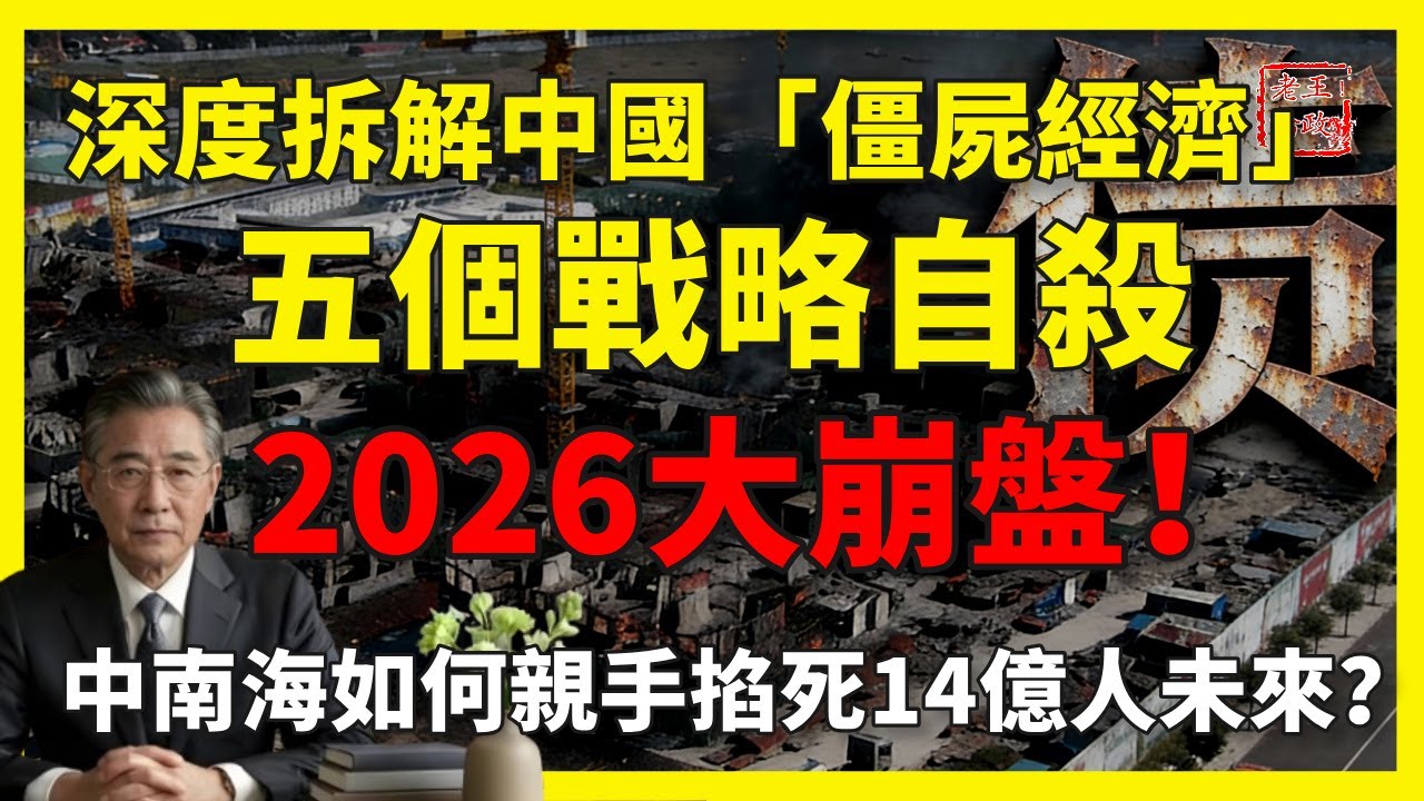 2026大崩盤!深度拆解中國“僵屍經濟”:五個戰略自殺,中南海是如何親手掐死14億人未來的?揭秘歷史垃圾時間的恐怖真相!#习近平 #中共崩溃 ...