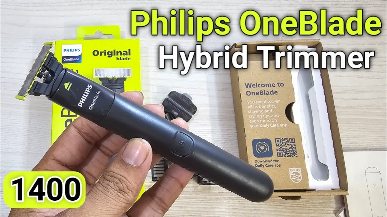 Philips OneBlade Men Trimmer Unboxing YouTube