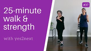25 MIN WALK \& STRENGTH WORKOUT | Seniors, Beginners