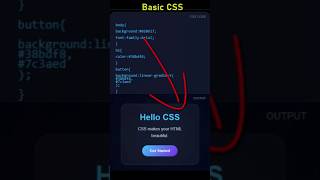 Basics of html css #htmlcss #coding #cssanimation #5millionviews #creatorsearchinsights