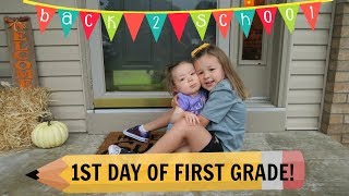 FIRST DAY OF FIRST GRADE | BACK TO SCHOOL VLOG