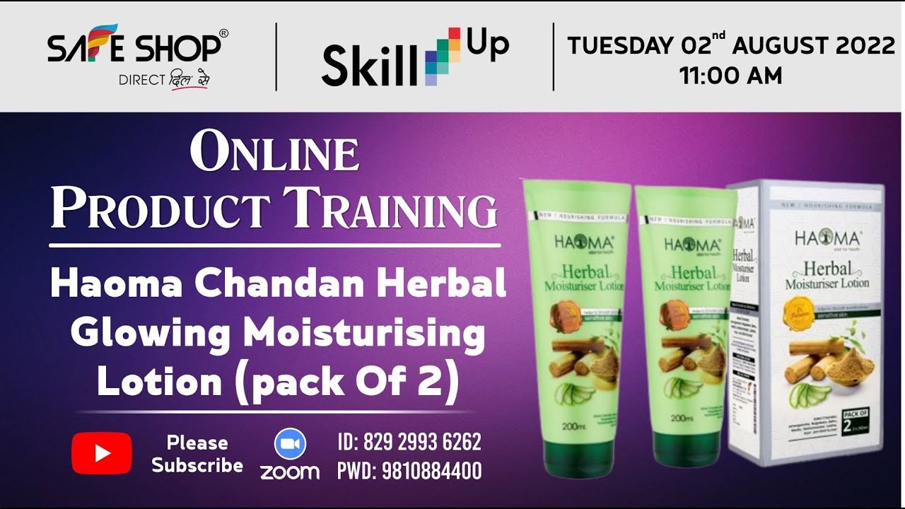 Chandan Herbal Glowing Moisturising Lotion || SAFE SHOP INDIA | 02-08-2022