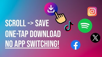 Downzy Floating Button Downloader: Download from TikTok, Instagram, Facebook while you scroll.