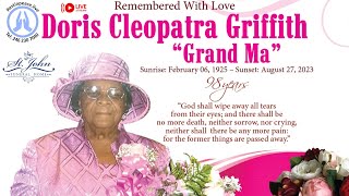 Live Stream for Doris Cleopatra Griffith known as Grand Ma