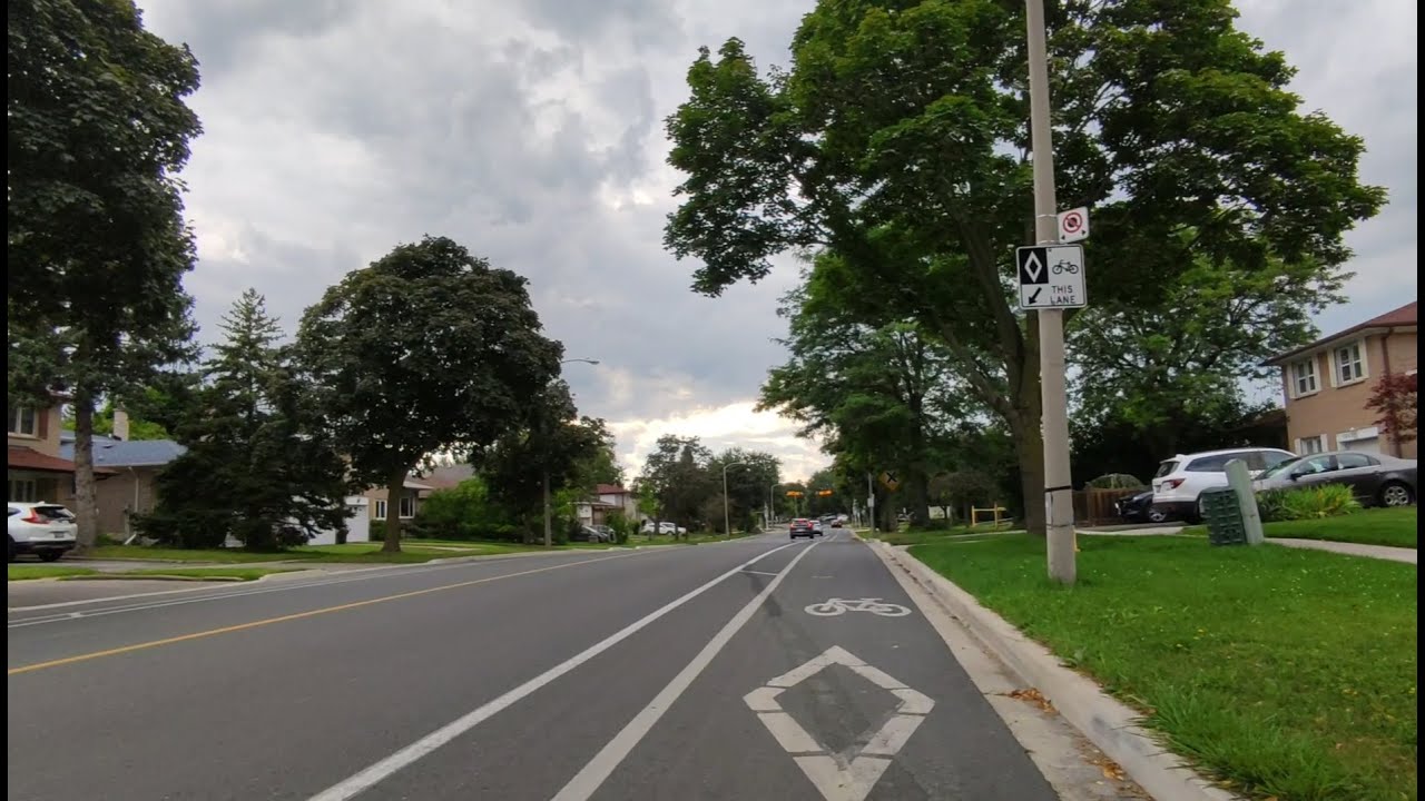 Toronto Bike Ride - Huntingwood Bike Lanes