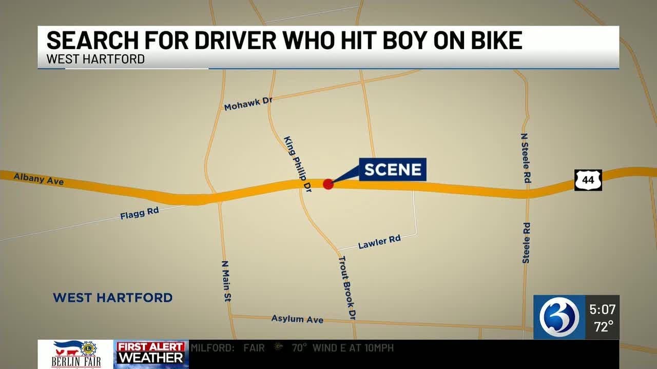 Police investigate after bicyclist injured in West Hartford hit-and-run ...