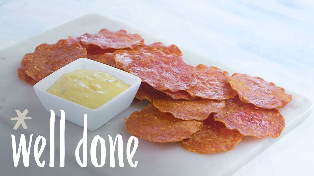 How To Make Crispy Salami Chips With Thyme Mustard For The Perfect