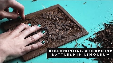 BLOCK PRINTING USING BATTLESHIP LINO | MORE TIPS AND TRICKS