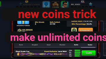Make 8ball pool 🎱 unlimited coins trick 4.6.2 /4.5.2 link 🔗 is descriptions