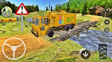 Offroad Garbage Truck Driving & Parking - Clean The City - New Android Gameplay