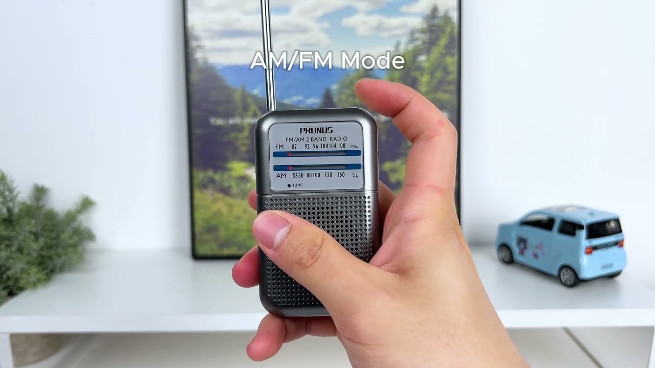 Watch PRUNUS DE333: Pocket AM/FM radio, mini transistor, great reception, tuning knob, AAA battery on YouTube Watch PRUNUS DE333: Pocket AM/FM radio, mini transistor, great reception, tuning knob, AAA battery on YouTube